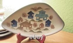 SASCHA BRASTOFF AUTOGRAPHED'58 Free Form Dish Houses MCM One of A Kind