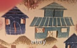 SASCHA BRASTOFF AUTOGRAPHED'58 Free Form Dish Houses MCM One of A Kind