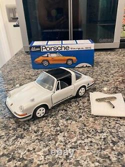 SCHUCO ONE-OF-A-KIND 1081 PORSCHE TARGA 911S CLOCKWORK MODEL CAR WithREPRO BOX