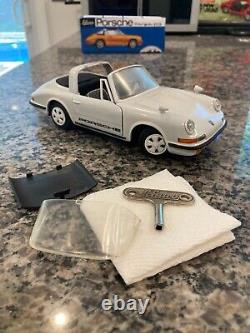 SCHUCO ONE-OF-A-KIND 1081 PORSCHE TARGA 911S CLOCKWORK MODEL CAR WithREPRO BOX