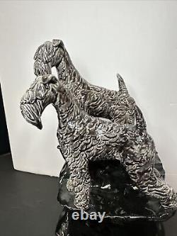 SCOTTISH TERRIER Ceramic Pottery Sculpture One Of A Kind 9