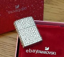 STUNNING LUXURY BLING SWAROVSKI FULLY WRAPPED ZIPPO, One of a Kind, circa 2013
