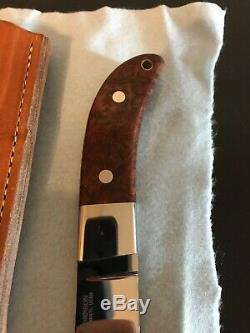 S. R. Johnson Custom Skinner Knife-sheath-letter- One-of-a-kind-loveless Partner