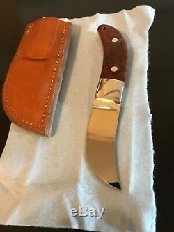 S. R. Johnson Custom Skinner Knife-sheath-letter- One-of-a-kind-loveless Partner