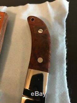 S. R. Johnson Custom Skinner Knife-sheath-letter- One-of-a-kind-loveless Partner