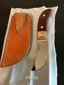 S. R. Johnson Custom Skinner Knife-sheath-letter- One-of-a-kind-loveless Partner