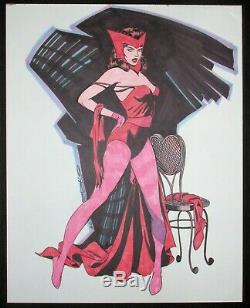 Scarlet Witch Original Art Steve Rude Commission Marvel One Of A Kind