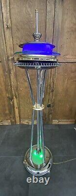 Seattle Space Needle MCM Floor Lamp ONE OF A KIND Artisan Made Multiple Modes
