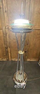 Seattle Space Needle MCM Floor Lamp ONE OF A KIND Artisan Made Multiple Modes