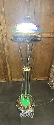 Seattle Space Needle MCM Floor Lamp ONE OF A KIND Artisan Made Multiple Modes