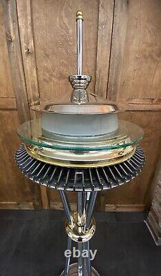 Seattle Space Needle MCM Floor Lamp ONE OF A KIND Artisan Made Multiple Modes
