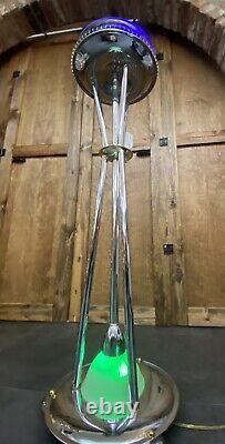 Seattle Space Needle MCM Floor Lamp ONE OF A KIND Artisan Made Multiple Modes