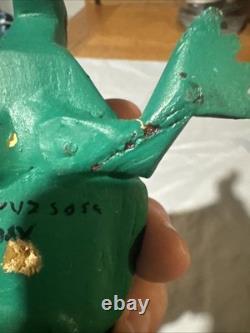 Set Of One Of A Kind Hand Painted Signed Mexican Wood Carved Animals