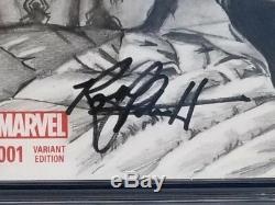 Signed Original Comic Art Sketch Stan Lee One Of A Kind Spider-Man #1 SS CGC 9.8