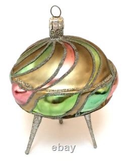 Slavic Treasures ONE OF A KIND Alien Space Ship PROTOTYPE Ornament SIGNED 2002