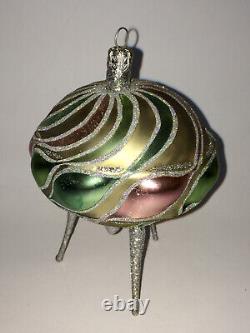 Slavic Treasures ONE OF A KIND Alien Space Ship PROTOTYPE Ornament SIGNED 2002