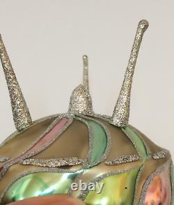 Slavic Treasures ONE OF A KIND Alien Space Ship PROTOTYPE Ornament SIGNED 2002