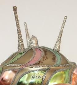 Slavic Treasures ONE OF A KIND Alien Space Ship PROTOTYPE Ornament SIGNED 2002