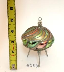 Slavic Treasures ONE OF A KIND Alien Space Ship PROTOTYPE Ornament SIGNED 2002