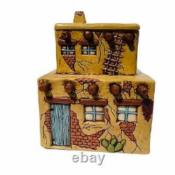 Southwestern Pueblo Adobe Village 4 Canister Set 9 pieces One of a Kind