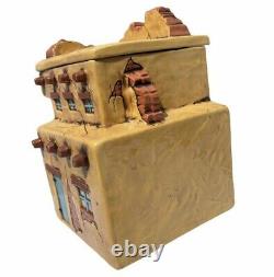 Southwestern Pueblo Adobe Village 4 Canister Set 9 pieces One of a Kind