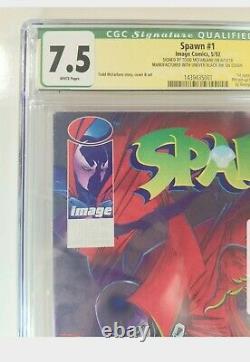 Spawn 1 Cgc 7.5 Signed Todd Mcfarlane Printing Error One Of A Kind Rare Variant