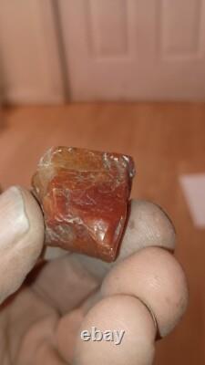 Spessartite Raw 3 Banded Colors One Of A Kind Transparent 25 Carats Rough