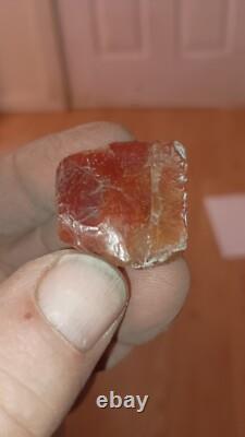 Spessartite Raw 3 Banded Colors One Of A Kind Transparent 25 Carats Rough