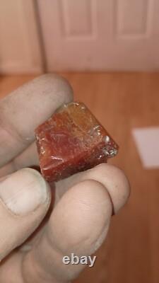 Spessartite Raw 3 Banded Colors One Of A Kind Transparent 25 Carats Rough