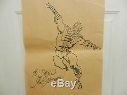 Spider Man Original Sketch Art By Marvel's John Buscema, Signed, One Of A Kind