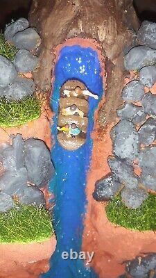 Splash Mountain Diorama Hand made One of a kind 12 H x 11 W includes case