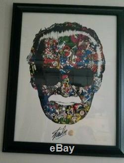 Stan lee signed Man of many faces (colored variant) by Raid71 (one of a kind)
