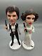 Star Wars Bobble Head-han And Leia-collectible-one Of A Kind-hand Made