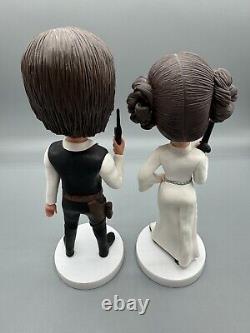Star Wars Bobble Head-Han And Leia-Collectible-One Of A Kind-Hand Made