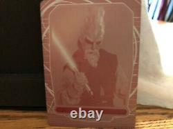 Star Wars Galactic Files Printing Plate Set 079 Rare Only One Of A Kind