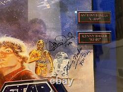 Star Wars One Of A Kind Signed By Cast 3d Box Framed Picture