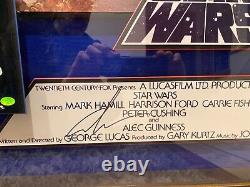 Star Wars One Of A Kind Signed By Cast 3d Box Framed Picture