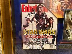 Star Wars One Of A Kind Signed By Cast 3d Box Framed Picture