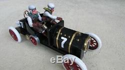 Steam powered race car one of kind working hand made with drivers UK 15 1906