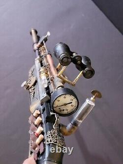 Steampunk Rifle/one Of Kind Item! Made With Antique And Vintage Parts