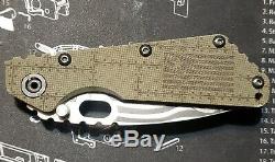 Strider SMF Custom Engraved Knife G10 Titanium S30V One of a Kind