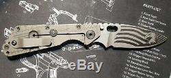 Strider SMF Custom Engraved Knife G10 Titanium S30V One of a Kind