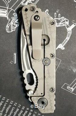 Strider SMF Custom Engraved Knife G10 Titanium S30V One of a Kind