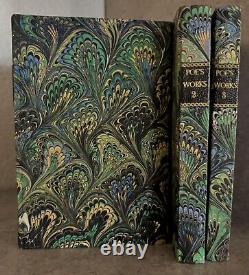 Stunning 120 Year Old 3- Part Edgar Allen Poe One Of A Kind Set