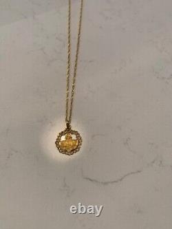 Stunning One of a Kind 14K Dome of the Rock 18 Length Pendant