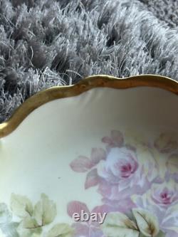 Super Rare One Of A Kind Flower Plate Made In France Made Around 1900