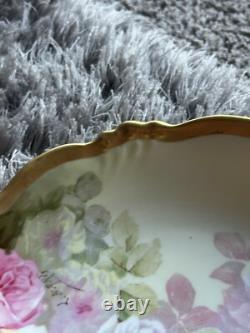 Super Rare One Of A Kind Flower Plate Made In France Made Around 1900