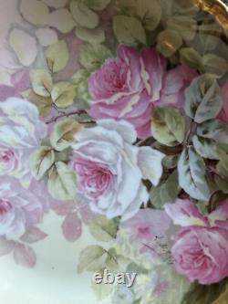 Super Rare One Of A Kind Flower Plate Made In France Made Around 1900