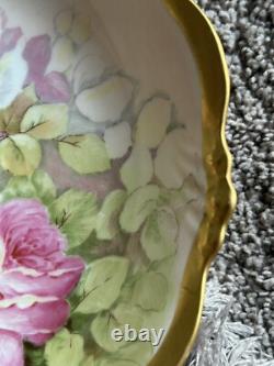 Super Rare One Of A Kind Flower Plate Made In France Made Around 1900