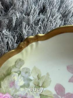 Super Rare One Of A Kind Flower Plate Made In France Made Around 1900